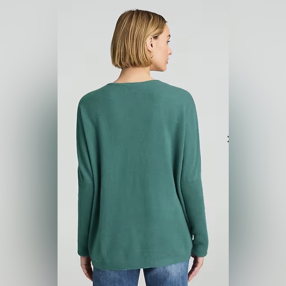 NWT J.Jill Pure Jill Recycled Cashmere V-Neck Sweater - Picture 2 of 9